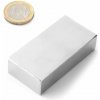 SOLLAU Neodymový magnet hranol 60x30x15 mm, N42, ponikelovaný