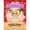 Maľovanka Balerína s nálepkami a sponkami do vlasov