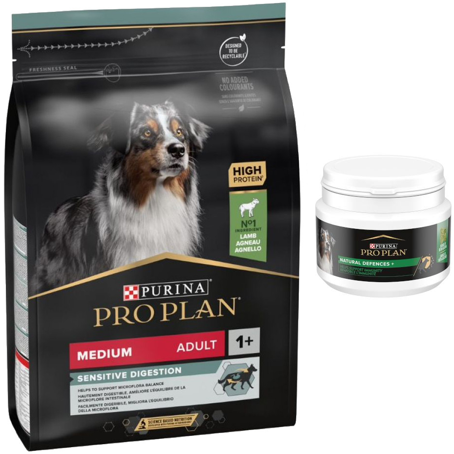 Purina Pro Plan Medium Adult Sensitive Digestion jahňacie 3 kg