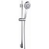 CERSANIT - Sprchová súprava s tyčou a posuvným držiakom NANO, 5 funkčný, priemer ručnej sprchy 10cm, kovová hadica dlhá 200cm, kovová tyč 80cm s posuvným držiakom a montážnou sadou S951-019 28448