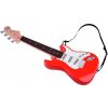 JOKO detská Elektrická gitara 44 cm s kovovými strunami červená