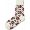 Vlnka Detské ponožky s ovčou vlnou Merino vianočná hviezda veľkost deti 25-27