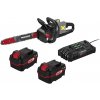 Parkside Performance® Aku reťazová píla Ppksa 40-Li B2 + Akumulátor 20 V 4 Ah, 2 kusy + Dvojitá nabíjačka na akumulátor 20 V/4,5 A (800011292)