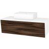 Dreja Umývadlová skrinka INVENCE SZZ 100 (umývadlo Joy 3) - L01 Biela vysoký lesk / D06 Orech