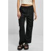 Urban Classics dámske cargo nohavice Ladies Vicose Straight Leg Cargo Pants Black