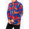 Mikina bez kapucne adidas TERREX Multi Printed Full-Zip Fleece Jacket - warm clay/semi lucid blue