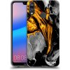Picasee silikónový čierny obal pre Huawei P20 Lite - Black Gold