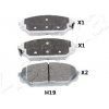 Sada brzdových platničiek kotúčovej brzdy ASHIKA 50-0H-H19