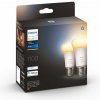 Philips Hue 8719514291256 LED žiarovky 2x8W E27 1100lm 2200-6500K set, White Ambience, stmievateľné, Bluetooth
