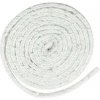 Šnúra sporáková Strend Pro, L-2 m, 12x12 mm, tesniaca šnúra na sklo, na dvierka, na krby, na kachle, upchávka, biela