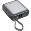 ChoeTech Mini 35 W 10000 mAh Power Bank with USB-C input/output Cable grey