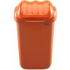 Kinekus Kôš na odpad vyklápací 15L, plastový, FALA, oranžový