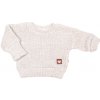 Baby Nellys Rastúci pletený svetrík pre bábätko sv. béžový