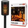 3x Solárna LED lampa do záhrady IMITÁCIA OHŇA zapichovacia Ažúrová SuperLED