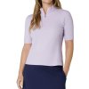 Dámska polokošeľa Callaway Golf SS RIB PLAY MOCK PASTEL LILAC L