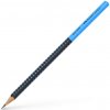 Grafitová ceruzka Faber-Castell Grip Two Tone - bez gumy, HB, modrá/čierna, 12 ks