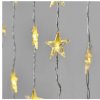LED vianočný záves – hviezdy, 120x90 cm, vnútorný, teplá biela, časovač 8592920093481