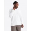 Ombre Clothing klasický pánsky sveter Birkkii žiarivo biela