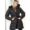 Z6760 DEWBERRY WOMEN'S COAT-PLAIN BLACK šedá L dewberry 2465430682550
