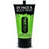 Farba na tvár a telo, fluoreskujúca pod UV svetlom, 50 ml, neónová zelená
