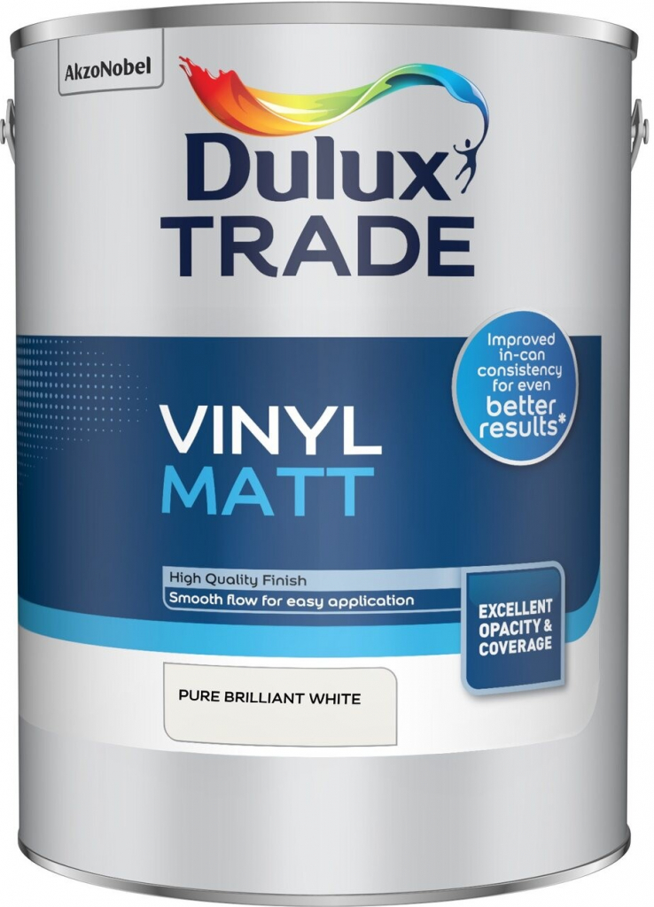 DULUX Trade Vinyl Matt PBW 5 l Biela od 35,65 € - Heureka.sk