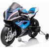 JOKO Elektrická motorka BMW HP4 121cm, penové kolesá, kožené sedadlo, modrá