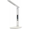 Immax LED stolná lampička Kingfisher 9W biela / 450lm / 12V / 1.0A / 3 farby svetla / sklápacie rameno / USB (08934L)