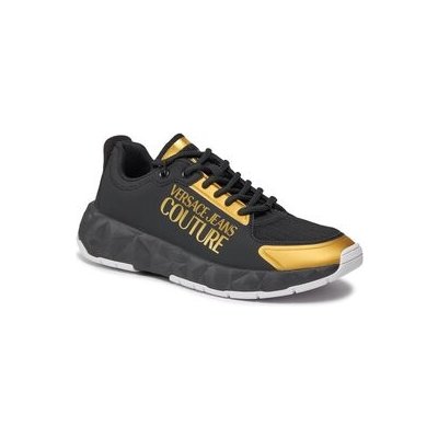 Versace Jeans Couture Sneakersy 75YA3SB4 Čierna Imitácia kože/-Imitácia kože 42