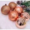Vianočné ozdoby lososová 6 ks 8 cm