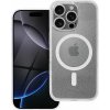 Kryt Clear Mag Cover Case With Camera Protection s MagSafe iPhone 16 Pro Priesvitný Glitter