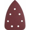 EXTOL PREMIUM Papier brúsny deltový na suchý zips 10ks, 7 otvorov, 98x141mm, P60 8803992