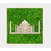 Lišajníkový obraz svetových monumentov Čierne drevo, Taj Mahal