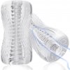 SuperLove 3D Realistic Texture Spiral Tunnel Stroker Clear