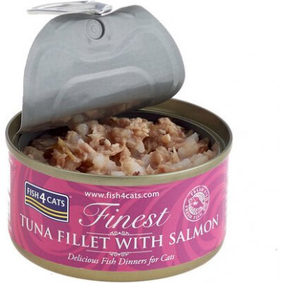 FISH4CATS Konzerva pre mačky Finest tuniak s lososom 70g