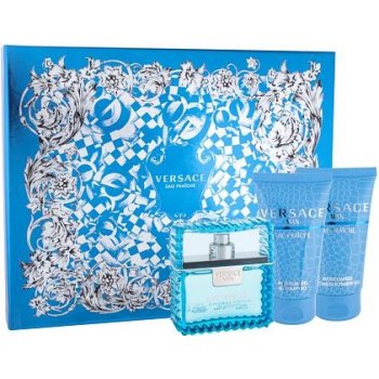 Versace Eau Fraiche Man EDT 50 ml + sprchový gél 50 ml + šampón 50 ml darčeková sada