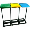 Stojan a rám na vrecia na triedenie plastov Tris 330l, viacfarebný