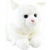 Plyš Mačka biela ležiaca 20 cm Eco-friendly
