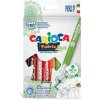 Súprava farebných fixiek na textil Carioca Fabric 2,6 mm 10 ks