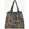 Nákupná taška cez rameno LOQI PLEATED Leopard Dusk