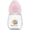 KikkaBoo Dojčenská fľaša 180ml 3m+ Savanna Pink