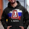 Mikina s potlačou LADA Pánsky Čierna M