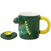 mamido Hrnček s viečkom Zelený Dinosaurus 400 ml