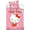 Carbotex · Posteľné obliečky do detskej postieľky Hello Kitty - 100% bavlna - 100 X 135 cm + 40 x 60 cm