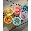 Stapelstein - Joboo GmbH Stapelstein 6er Set Rainbow Pastel (svetlo fialová/svetlo modrá/mint/svetlo žltá/svetlo oranžová/svetlo červená)