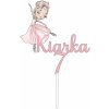 Zápich - Baletka s menom a vekom (typ 02) - bez paličky - 16cm - Obrázok