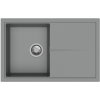 STRONG StrongSinks S3 Drez granit Labe 780, rozmer 780 x 500 mm, s odkvapávačom, šedý