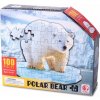 Obrysové puzzle Lední medvěd 100 dílků