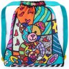 Bagmaster Bag VEGA 22 A školský vak na prezúvky / vak na telocvik - medvedík viacfarebný 1,2 l 220335