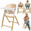 Drevená stolička na kŕmenie 3v1 pre deti, multifunkčná Lionelo Celia
