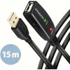 AXAGON ADR-215B, USB 2.0 A-M -> B-M aktívny prepojovací / repeater kábel, 15m ADR-215